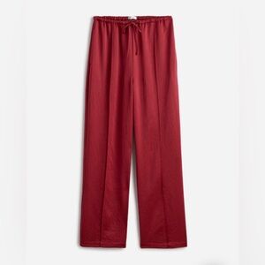 Madewell Burgundy Satin Pants
